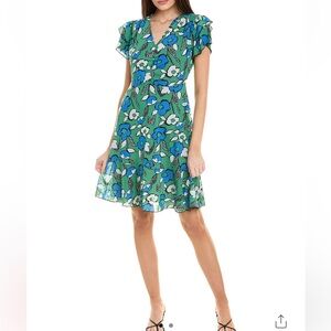 Cabi Celebrate Floral Reversible Minidress Size M